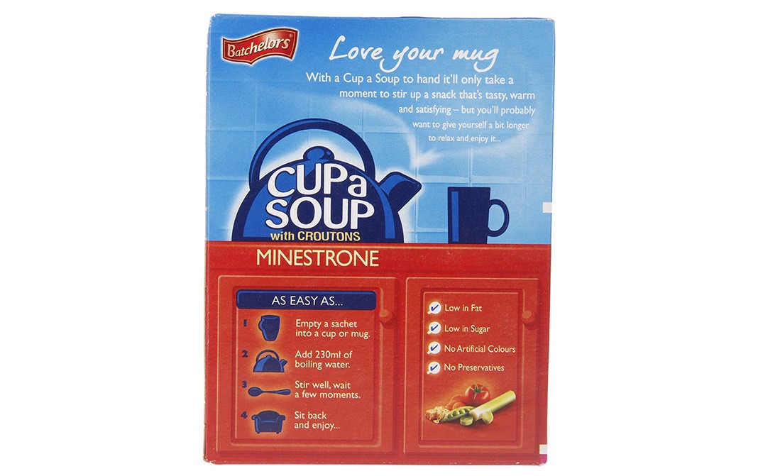 Batchelors Cup a Soup with Croutons Minestrone   Box  94 grams